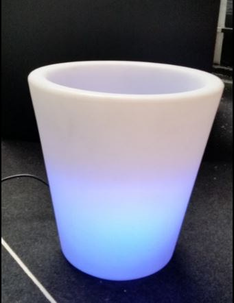 Noleggio Vaso, portabottiglie, porta ghiaccio luminoso a filo luce bianca a Milano